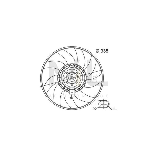 MAHLE ORIGINAL CFF 33 000S Fan, radiator ???: 338mm | ML Performance Car Parts