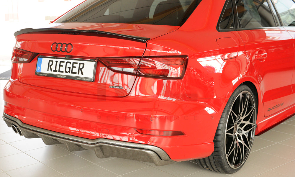 Rieger 00099614 Audi 8V A3 Rear Diffuser 7 | ML Performance UK Car Parts