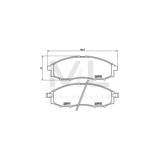 Brembo P 56 049 Brake Pad Set With Acoustic Wear Warning | ML Performance Car Parts