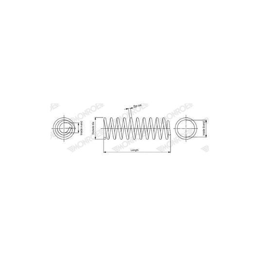 Monroe SP4090 Coil Spring For Hyundai I40 Estate (Vf)