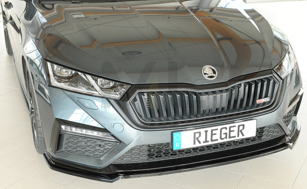 Rieger 00088250 Skoda NX Octavia RS Front Splitter 6 | ML Performance UK Car Parts