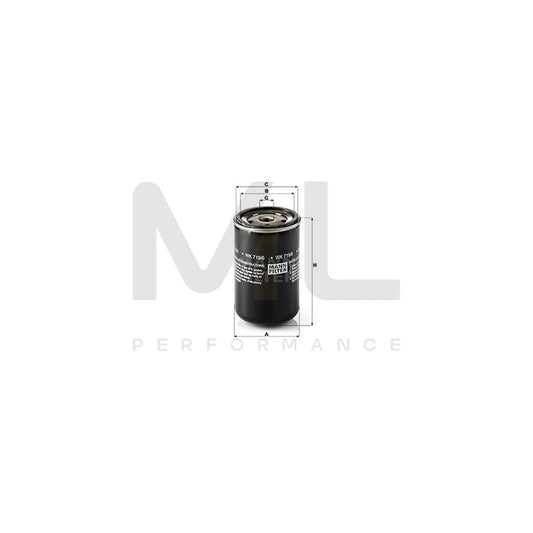 MANN-FILTER WK 719/6 Fuel filter Spin-on Filter | ML Performance Car Parts