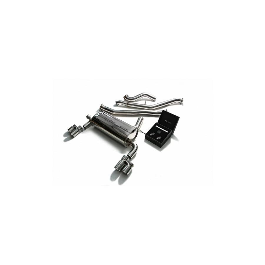 Armytrix BMF32-QS42M Valvetronic Exhaust System BMW 3-Series | 4-Series F3x 2012-2015 with Quad Matte Black 3.15"  | ML Performance UK UK Car Parts