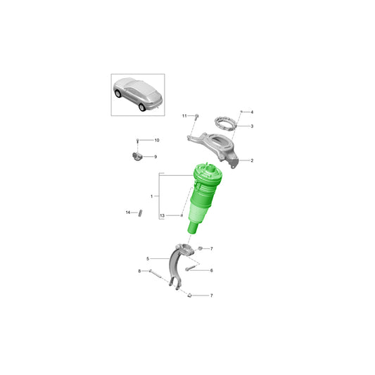 Genuine Porsche Coil Springs, Front Pair Porsche 95B Macan 2014-18 | ML Performance UK Car Parts