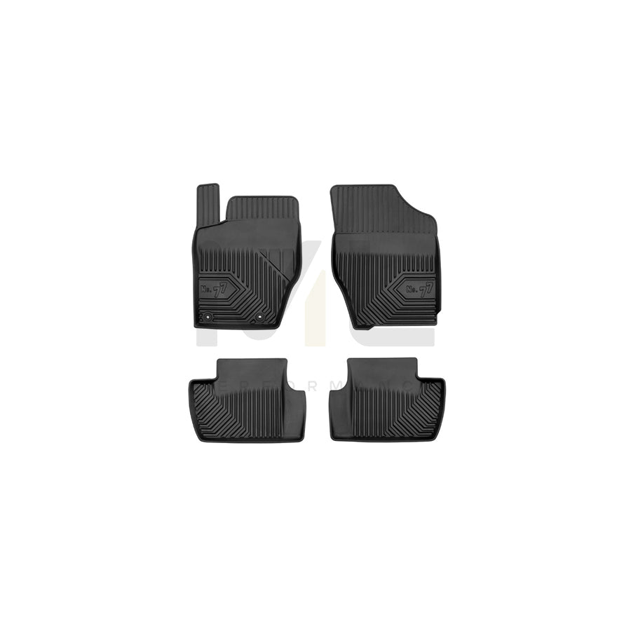 FROGUM Tailored, No.77 77407299 Floor mat set for CITROﾃ起 C4 Elastomer, Front and Rear, Quantity: 4, Black | ML Performance Car Parts