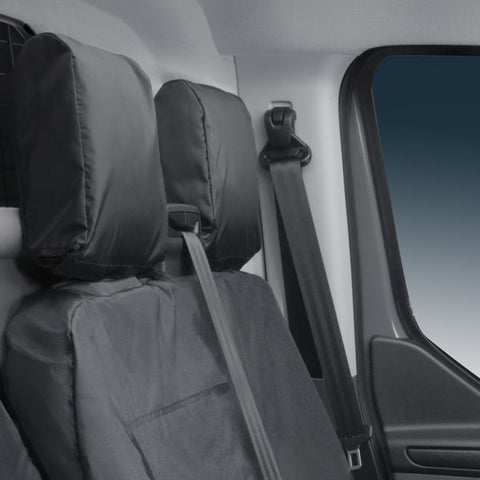 GENUINE FORD 2457391 TRANSIT CUSTOM HDD* SEAT COVER FOR DUAL PASSENGER SEAT, BLACK, 2018 ONWARD | ML Performance UK