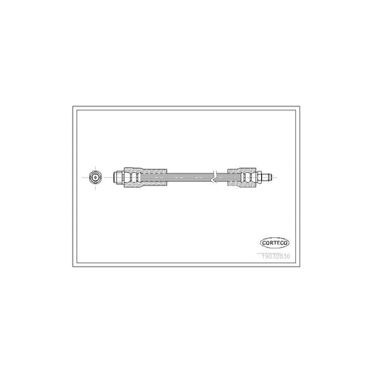 Corteco 19032836 Brake Hose Suitable For Mercedes-Benz Vaneo (W414) | ML Performance UK