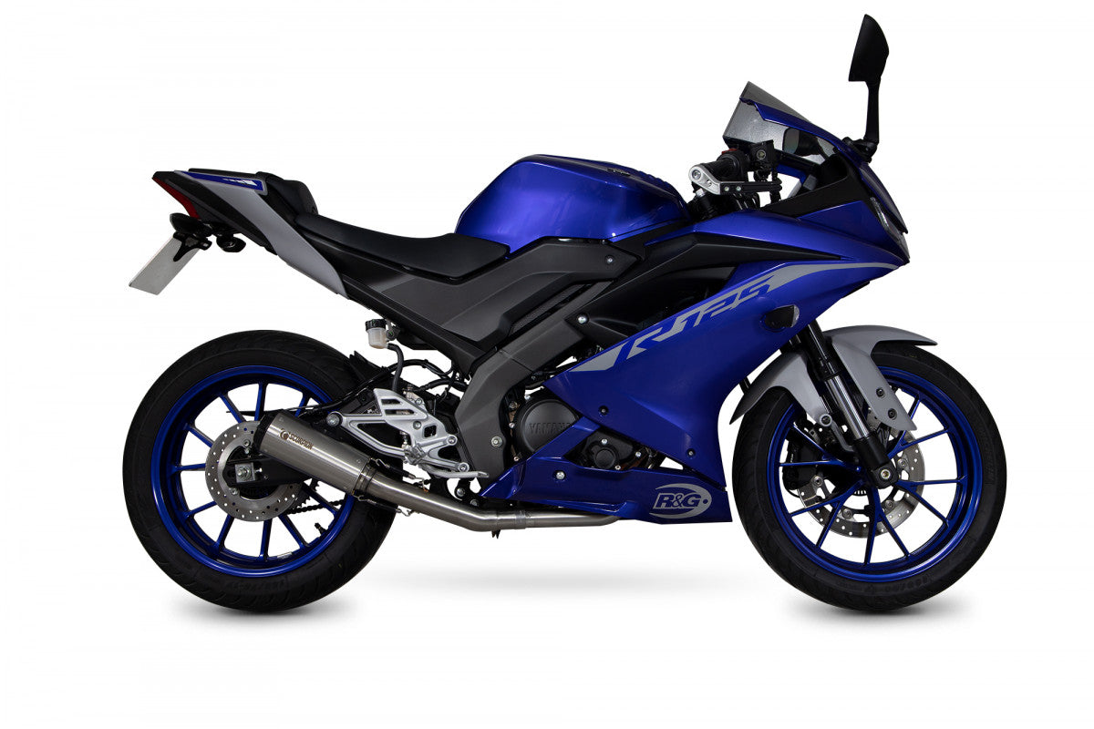 Scorpion PYA115SYSTEO Yamaha YZF-R125 Red Power Full System - Titanium Sleeve | ML Performance UK UK
