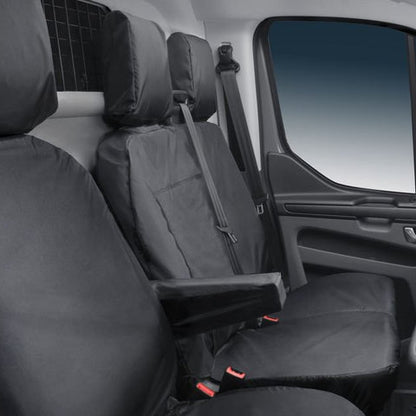 GENUINE FORD 2457391 TRANSIT CUSTOM HDD* SEAT COVER FOR DUAL PASSENGER SEAT, BLACK, 2018 ONWARD | ML Performance UK