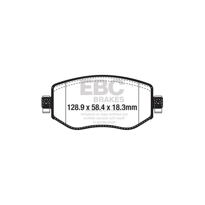 EBC DP22309 Renault Megane Greenstuff Front Brake Pads - Girling/TRW Caliper 2 | ML Performance UK Car Parts