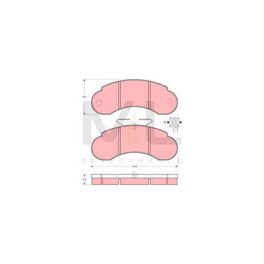 TRW Gdb950 Brake Pad Set Not Prepared For Wear Indicator | ML Performance Car Parts