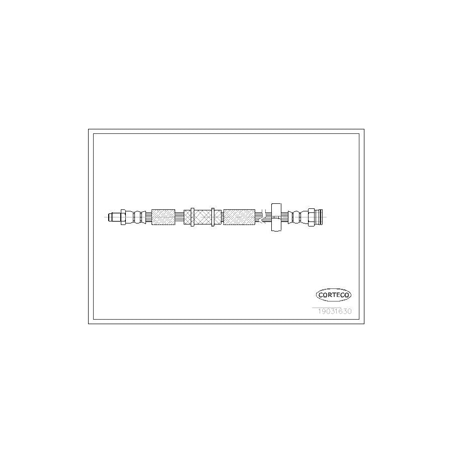 Corteco 19031630 Brake Hose For Lancia Ypsilon Ii (843) | ML Performance UK