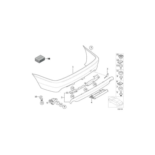 Genuine BMW 07129901662 E85 E86 E46 Body Nut (Inc. 320d, Z3 M & 330Cd) | ML Performance UK Car Parts