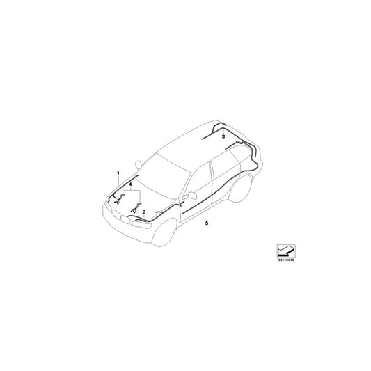 Genuine BMW 61116914849 E53 Repair Wiring Set F Trunk (Inc. X5 4.6is, X5 3.0d & X5 4.4i) | ML Performance UK Car Parts