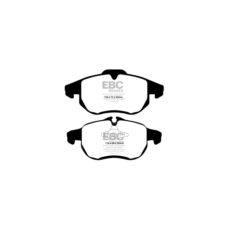 EBC DP31414C Cadillac Opel Saab Vauxhall Redstuff Front Brake Pads - ATE/Girling/TRW Caliper 2 | ML Performance UK Car Parts