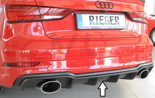 Rieger 00056827 Audi 8V Rear Diffuser (A3 & S3) 1 | ML Performance UK Car Parts