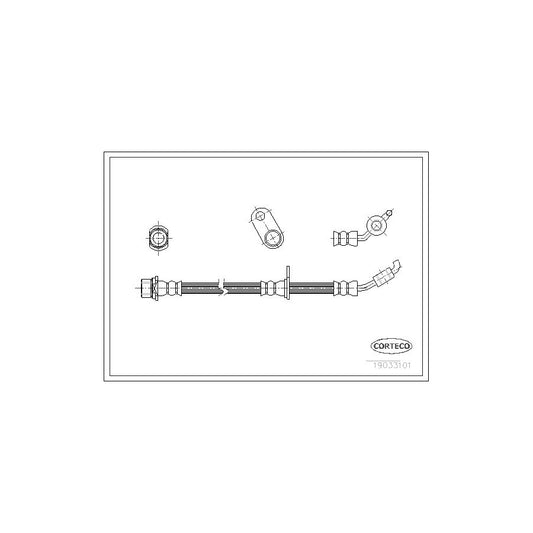 Corteco 19033101 Brake Hose For Toyota Rav4 Ii Off-Road (Xa20) | ML Performance UK