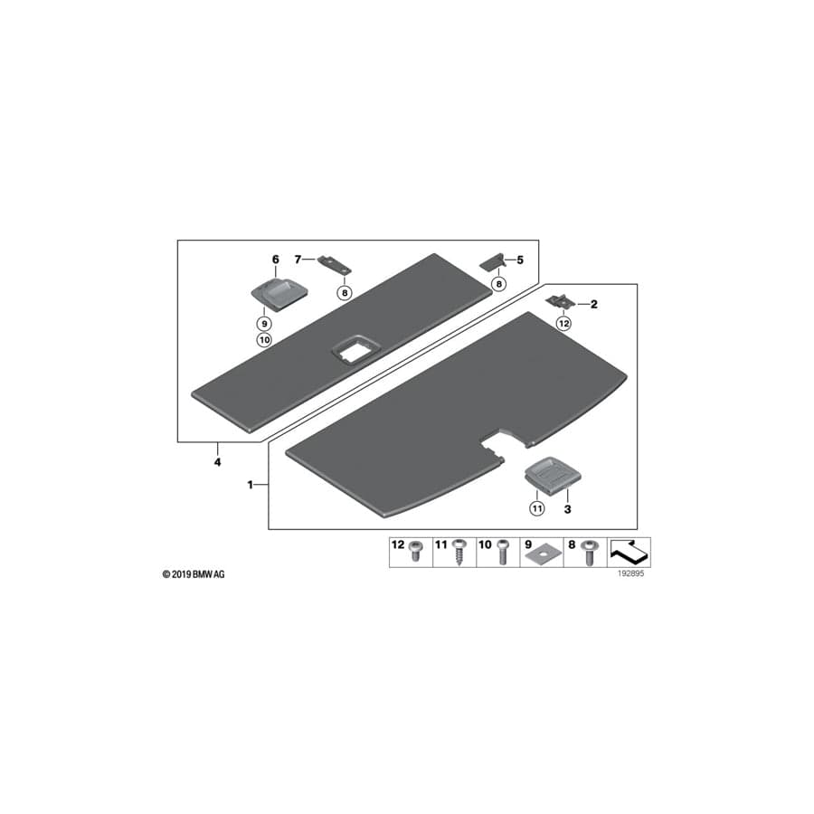 Genuine BMW 51479164453 F07 F07 Hinge Bracket Floor Carpet (Inc. 530dX, 520d & 550iX 4.0) | ML Performance UK Car Parts