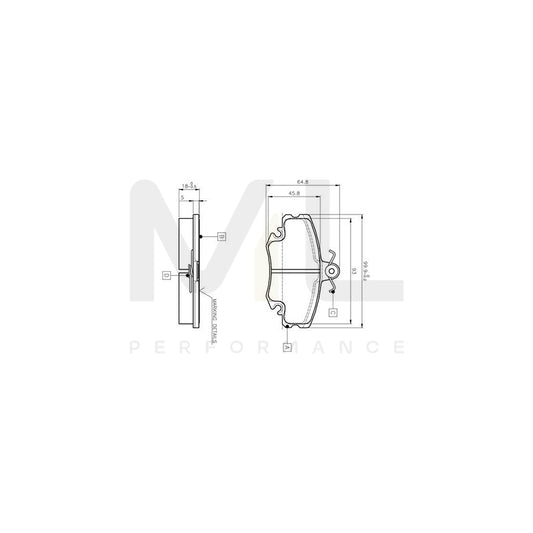 Bosch 0986Tb2005 Brake Pad Set Incl. Wear Warning Contact, With Bolts, With Accessories  | ML Performance Car Parts