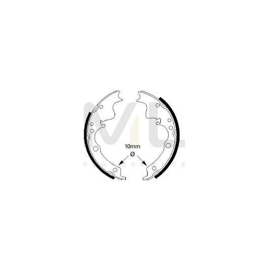 BOSCH 0 986 487 347 Brake Shoe Set | ML Performance Car Parts