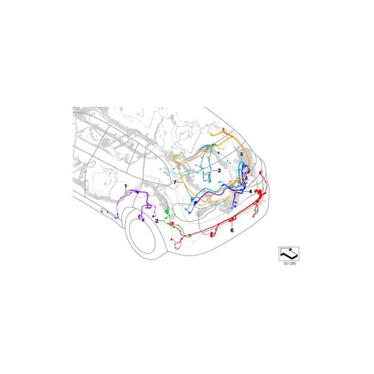 Genuine BMW 61119442818 G02 Rep.Wiring Harness Rear Grommet (Inc. X4 25dX, X4 M40iX & X4 30dX) | ML Performance UK Car Parts