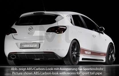 Rieger 00088112 Opel Astra J Rear Diffuser 5 | ML Performance UK Car Parts
