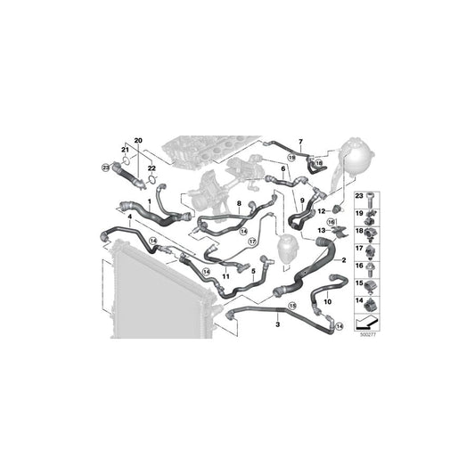 Genuine BMW 17129894781 G05 Hose Electric Coolant Pump  (Inc. X5 45eX) | ML Performance UK Car Parts