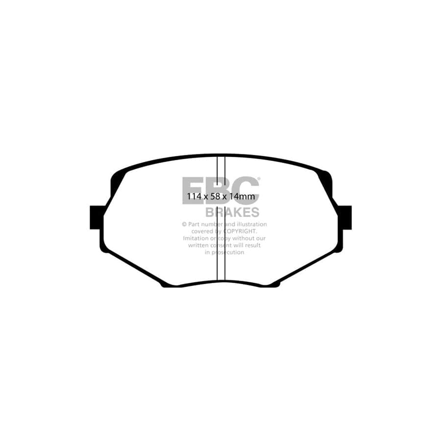 EBC PD09KF002 Mazda MX5 Bluestuff Front Brake Pad & USR Disc Kit - Akebono Caliper 2 | ML Performance UK Car Parts