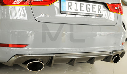 Rieger 00099369 Audi 8V Rear Diffuser (A3 & S3) 6 | ML Performance UK Car Parts