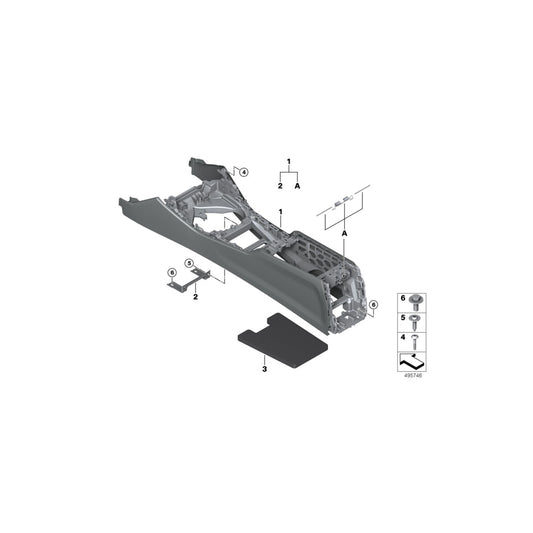 Genuine BMW 51166993145 G20 G21 Sound Insulation, Center Console (Inc. 320i, 330d & 320d) | ML Performance UK