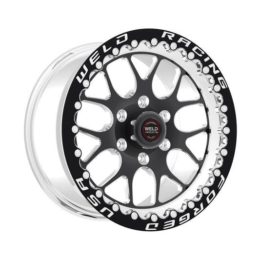 Weld 77MP510G55G S77 Hd Beadlock Wheel 15x10 5x135 ET0 BS5.5 Polished Center - Polished Shell