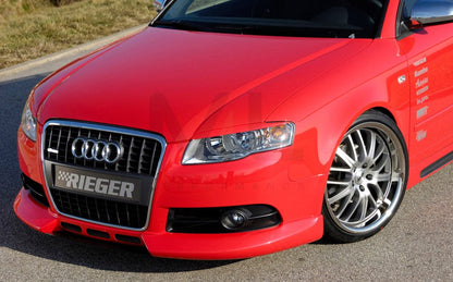 Rieger 00055230 Audi 8E B7 A4 Front Splitter 3 | ML Performance UK Car Parts