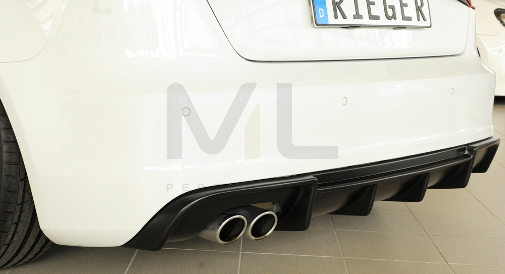 Rieger 00056804 Audi 8V A3 Rear Diffuser 4 | ML Performance UK Car Parts