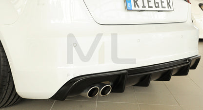 Rieger 00056804 Audi 8V A3 Rear Diffuser 4 | ML Performance UK Car Parts