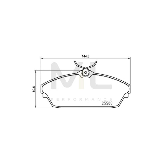 Brembo P 82 003 Brake Pad Set For Tata (Telco) Xenon Pickup Excl. Wear Warning Contact, With Anti-Squeak Plate | ML Performance Car Parts