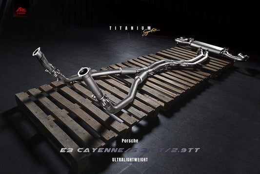 FI Exhaust Porsche 9Y0 Cayenne 3.0T (OPF)  Titanium Signature Series  2020+ | ML Performance UK Car Parts