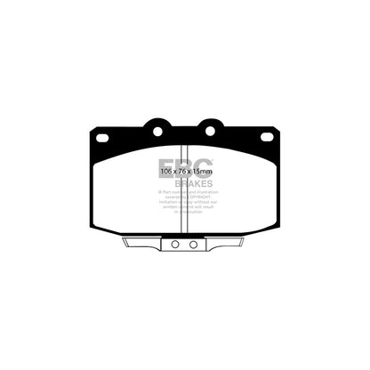 EBC PD04KF1044 Mazda RX7 Bluestuff Front Brake Pad & Plain Disc Kit - Akebono Caliper 2 | ML Performance UK Car Parts