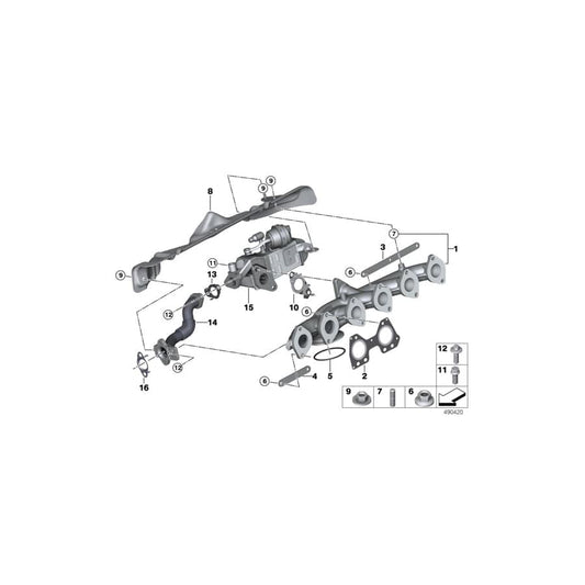 Genuine BMW 11718513695 F15 F02 F10 Egr Line (Inc. 535dX, X5 35dX & 535d) | ML Performance UK Car Parts