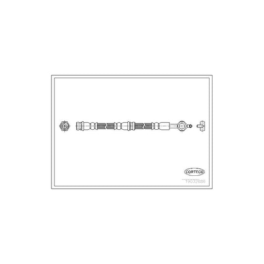 Corteco 19032886 Brake Hose For Ford Puma | ML Performance UK