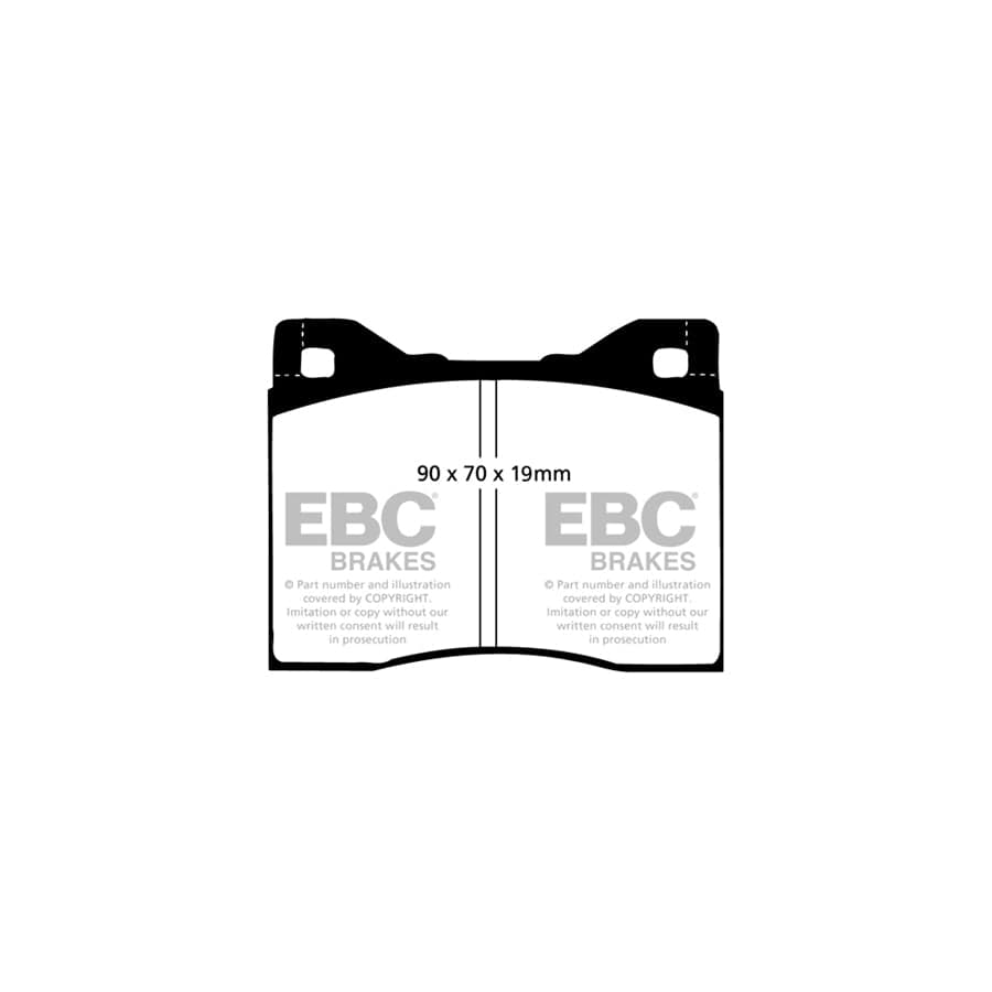 EBC PDKF253 BMW E12 Ultimax Front Brake Pad & Plain Disc Kit - ATE Caliper 2 | ML Performance UK Car Parts