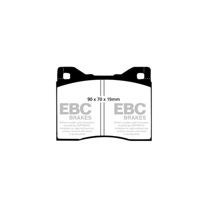 EBC PDKF253 BMW E12 Ultimax Front Brake Pad & Plain Disc Kit - ATE Caliper 2 | ML Performance UK Car Parts