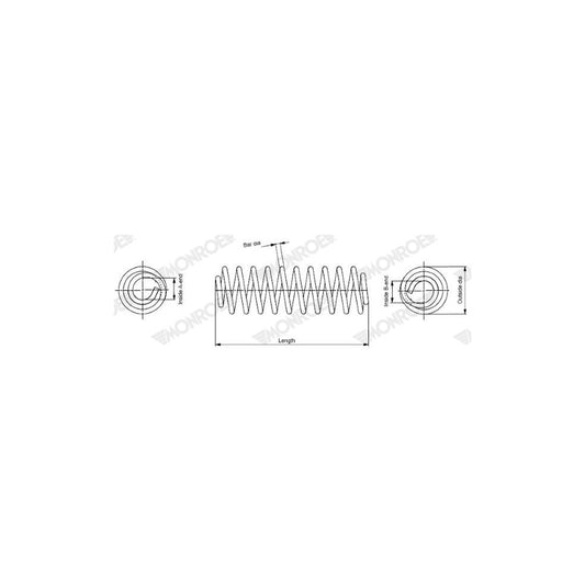 Monroe SP4114 Coil Spring
