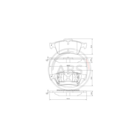 A.B.S. 37216 Brake Pad Set