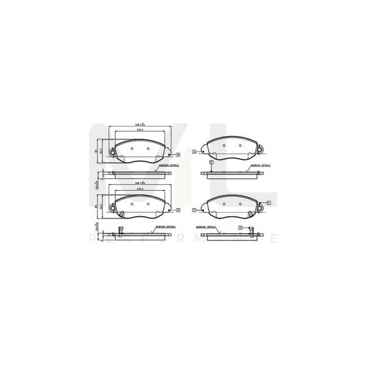 Bosch 0986Tb2049 Brake Pad Set For Ford Transit Excl. Wear Warning Contact, With Accessories  | ML Performance Car Parts