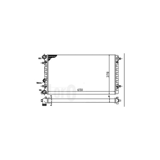 Abakus 0530170066 Engine Radiator For Vw New Beetle | ML Performance UK