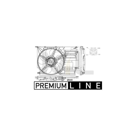 MAHLE ORIGINAL CFF 402 000P Fan, radiator ???: 440mm | ML Performance Car Parts