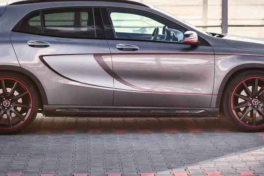 Maxton Design ME-GLA-156-AMG-SD1T Side Skirts Diffusers Mercedes Benz GLA 45 AMG X156 (Pre-Facelift) | ML Performance UK Car Parts