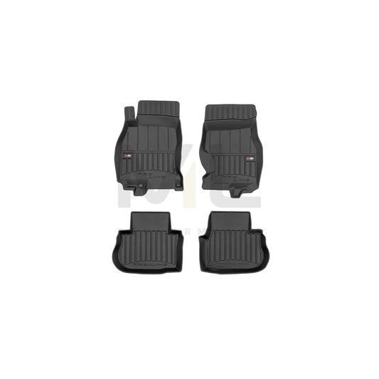 FROGUM Tailored, ProLine 3D426283 Floor mat set for INFINITI FX Elastomer, Front and Rear, Quantity: 4, Black | ML Performance Car Parts