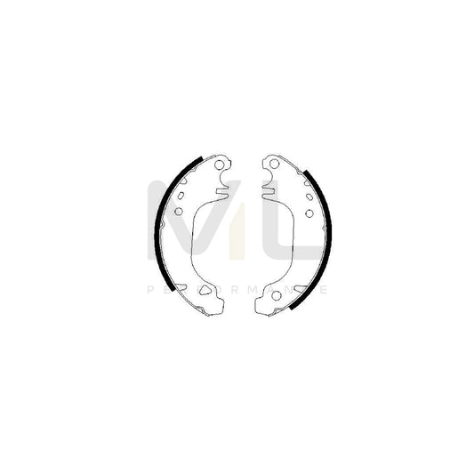 BOSCH 0 986 487 275 Brake Shoe Set | ML Performance Car Parts