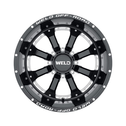 Weld W12509018501 Granada Eight W125 Wheel 20x9 8x180 ET0 BS5 Gloss Black Mill
